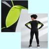 Jungen-Kompressionsstrumpfhosen-Sets, Lauftraining, Fitness, Sport, atmungsaktiv, schnell trocknend, Langarm-T-Shirt