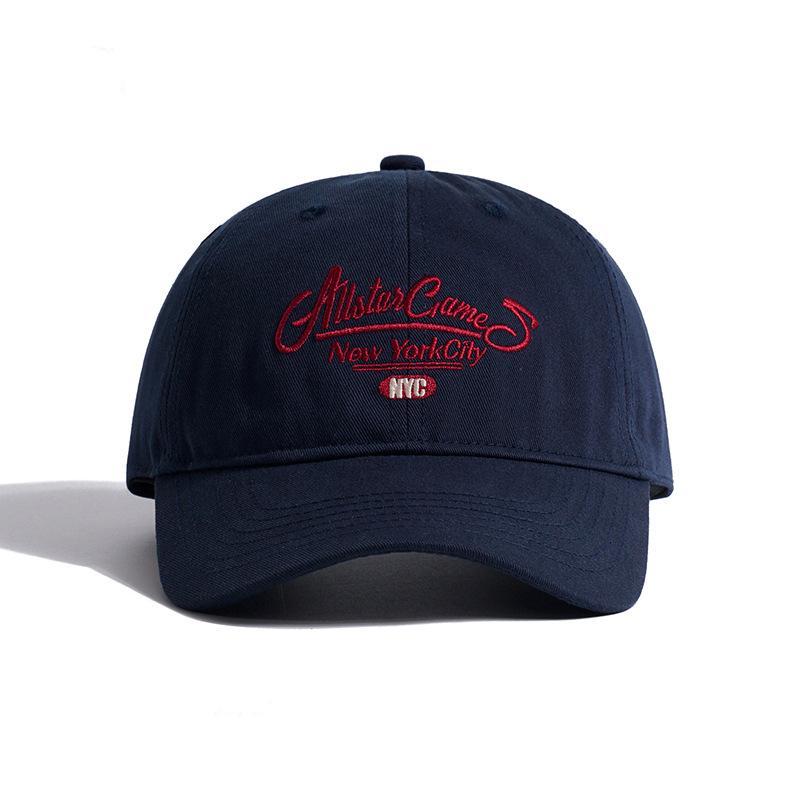 Letter embroidered baseball cap women's spring and summer new sunshade street face small big brim cap men