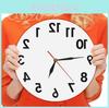 Reverse Wall Anti Clock Modern Backwards Time Run Counter Clockwise Watch Wall