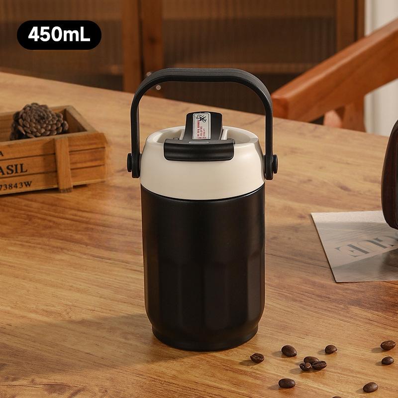New 316 Stainless Steel Mug Girls' Large-capacity Handle Mug High-value Coffee Cup