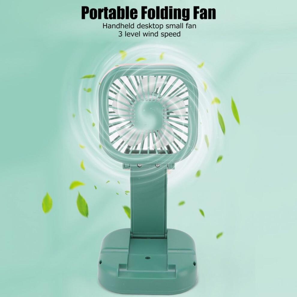 Travel Cooling Companion: Rechargeable Handheld Fan, Multi-function Personal Fan For Home, Dormitory, Travel, Camping (Pink)