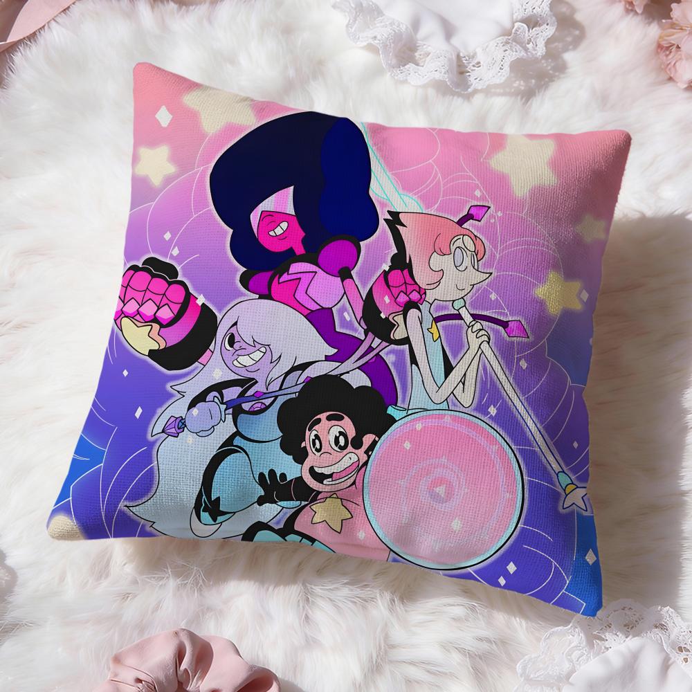 S-Steven Universe FutureS Cushion Cover Premium Comfort Reversible Pillow Cove -Two in One Design for Any Room & Car Interior