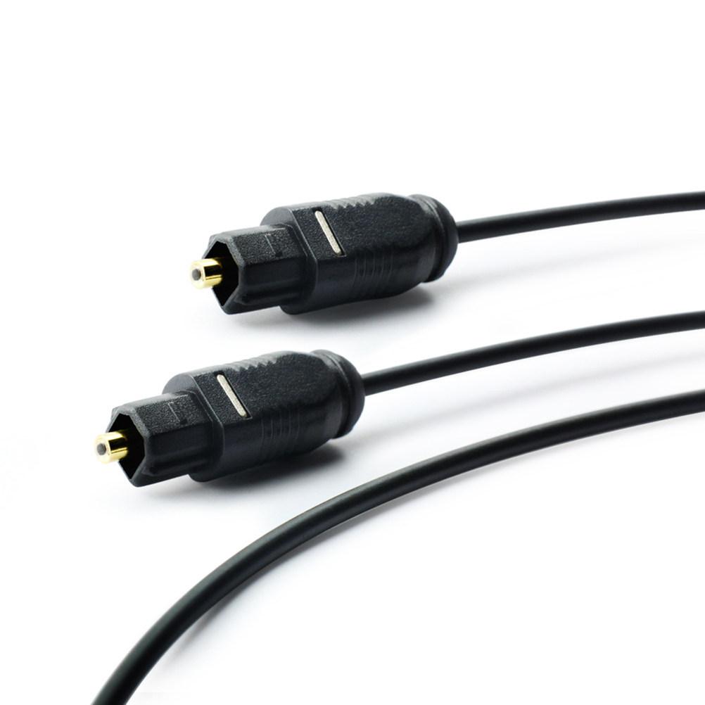 Black 100Cm Optical Fiber Cable Digital Audio Cord for Spdif Dvd Cd Minidisc High Fidelity Sound Durability