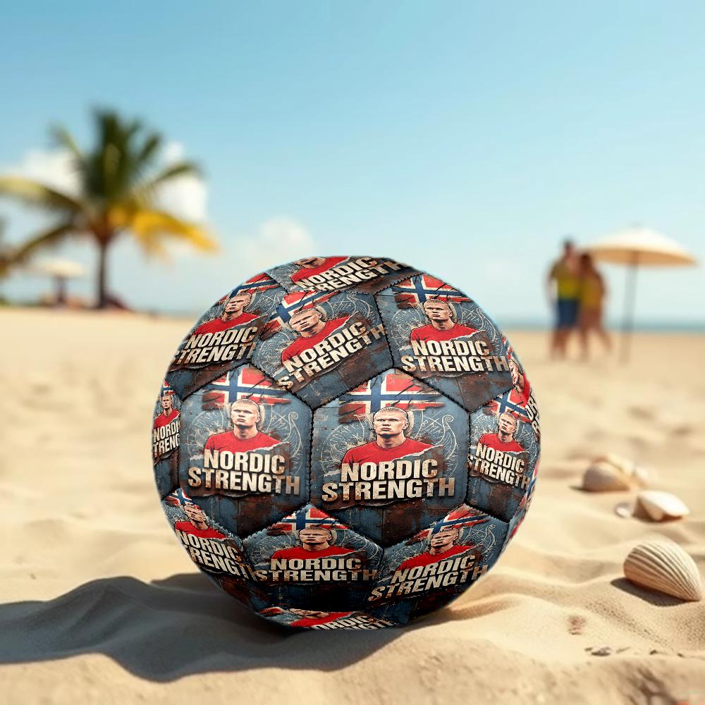 Erling Haaland Size 5 Football High Elastic Soccer Ball For Outdoor Competition Daily Training Play