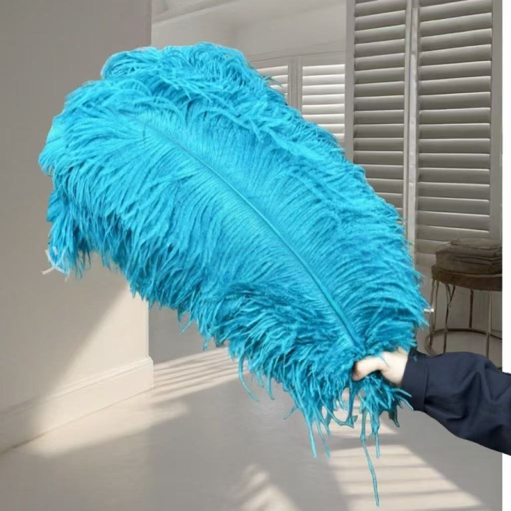 1pcs Ostrich Hair 65-70Cm Photo Feather Wall Wedding Road Guide Decorative Props Colored Feathers