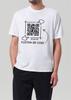 T-shirt Personnalisé avec QR Code Scannez-moi Code-barres Tendance Haut Décontracté T-shirt Homme