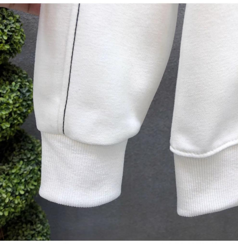 Pánské těžké mikiny s kulatým výstřihem, Trendy jarní/podzimní topy s dlouhým rukávem