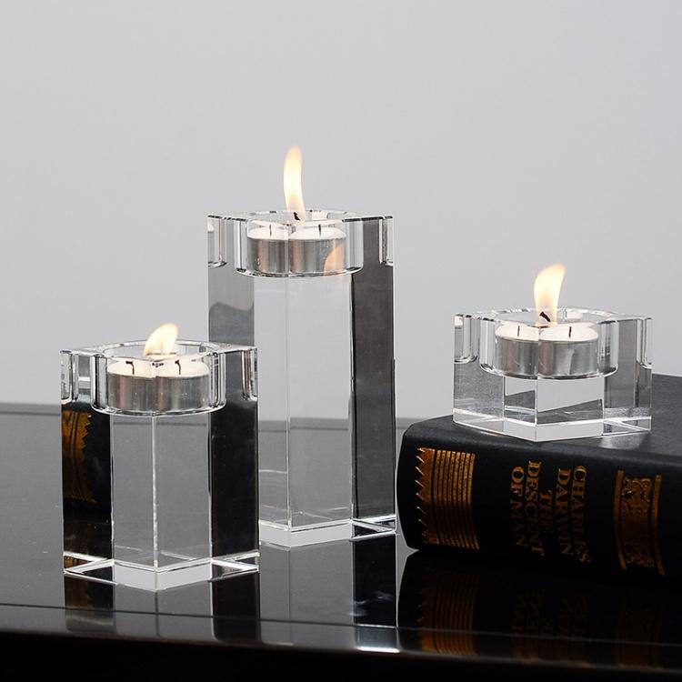 Crystal Cube 3d Laser Engraving Crystal Glass Cube 3d Laser Engraved Candle Holder