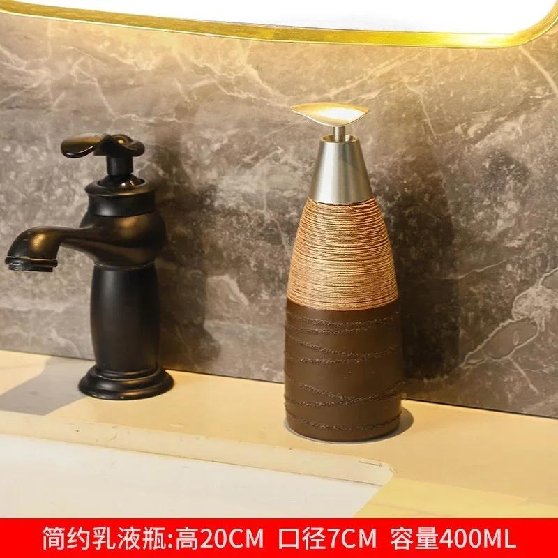 Ceramic Shower Gel Bottle Lotion Bottle Hand Sanitizer Bottle Soap Dispenser Lotion Container Bathroom Accessories Products