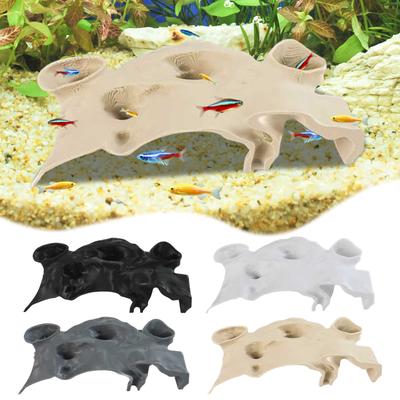 3D Printed Natural Tunnel Pleco Cave Fish Hideout Decor for Cichlid, Clown Loach & Kuhli Loach Tunnel Caves Fish Aquarium Decor