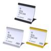 Elegant Aluminum Alloy Name Plate Stand Sign Holders Desktop Card Holders Ideal For Conferences Awards And Exhibitions