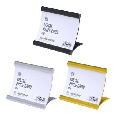 Elegant Aluminum Alloy Name Plate Stand Sign Holders Desktop Card Holders Ideal For Conferences Awards And Exhibitions