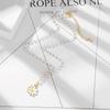 Stylish Trendy Elegant Daisy Pendant Necklace Girls Women Imitation Pearl Chain Flower Pendant Pendant Necklace Unquie Fashionable Stylish Pendant