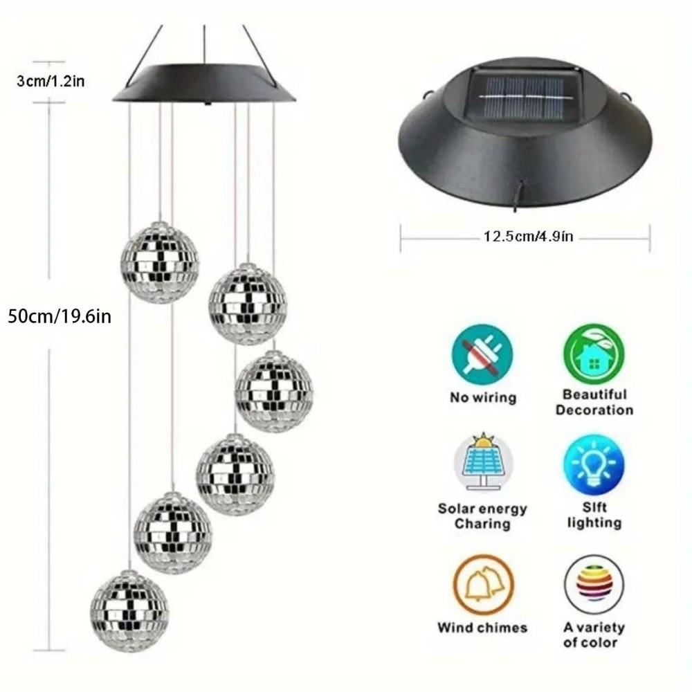 Decoration Mosaic Ball Wind Chime Lights IP65 Solar Decorative Lamp  for Decorating Your Home