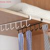 [HGS]6 Hooks Wall Hanging Kitchen Storage Rack Organizer Cup Mug Holder For Home Kitchen Bathroom[HGS]