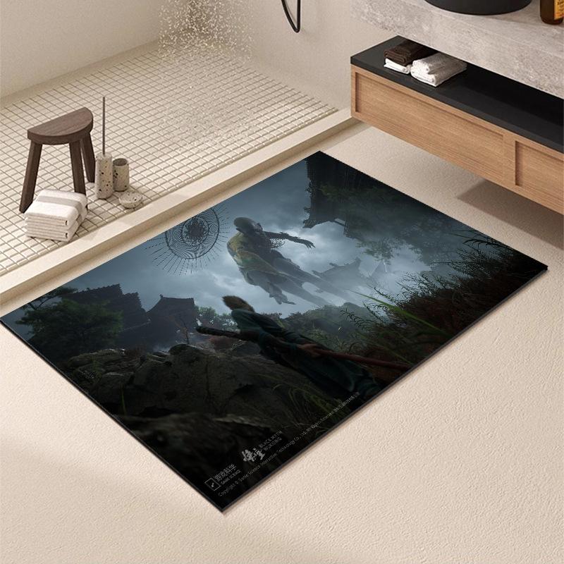 Washable Wear-resistant Diatom Mud Floor Mats Bathroom Anti-slip Mats