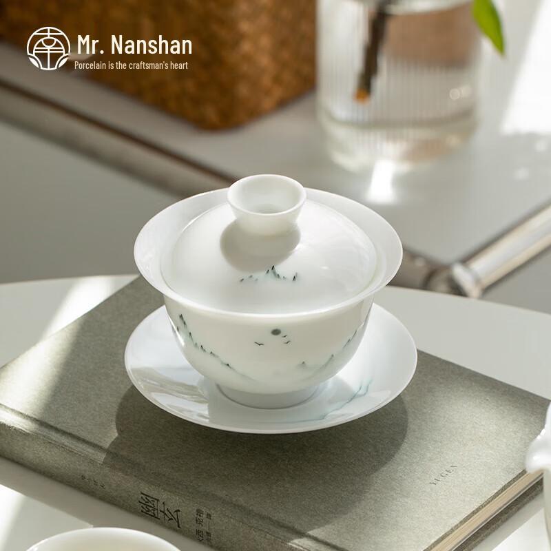 Nanshan Mr. Hand-painted Ceramic Kung Fu Gaiwan