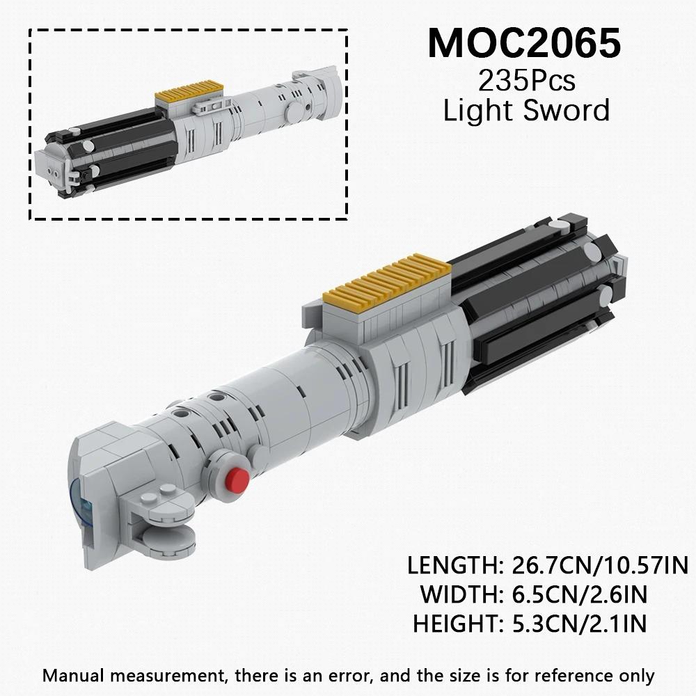 MOOXI Lightsaber MOC Bricks Set Dueling Blaster Laser Movie Space Wars Light Sword Hilt DIY Building Block Weapon Kids Toys Gift