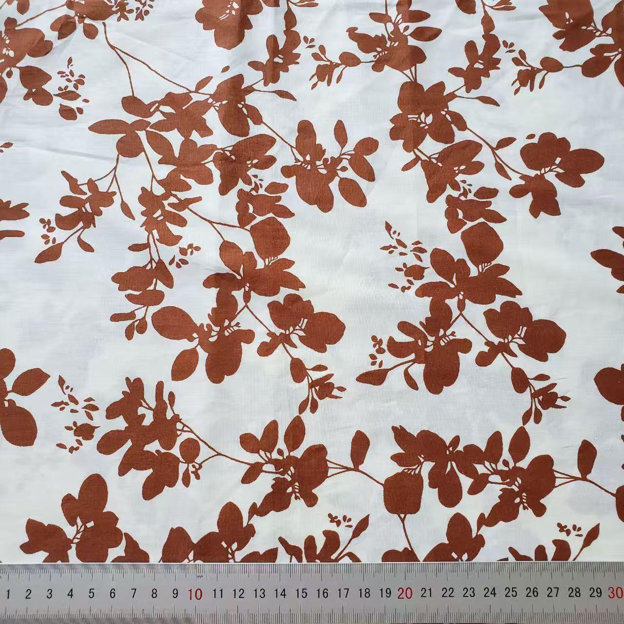 40S 100% Cotton Printed Fabric 148 cm Width for Shirts & Dresses