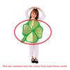 St. Patrick's Day Irisches Kostüm Set Glückliches Kleeblatt Outfit Schulfest Party Halloween Weihnachten Cosplay Kostüme Anzug