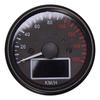 HANSWD Multifunktions-LED-Motorrad-Tachometer mit Kilometerzähler, Hintergrundbeleuchtung und Tankanzeige, 160 km/h, DC12V (B.)