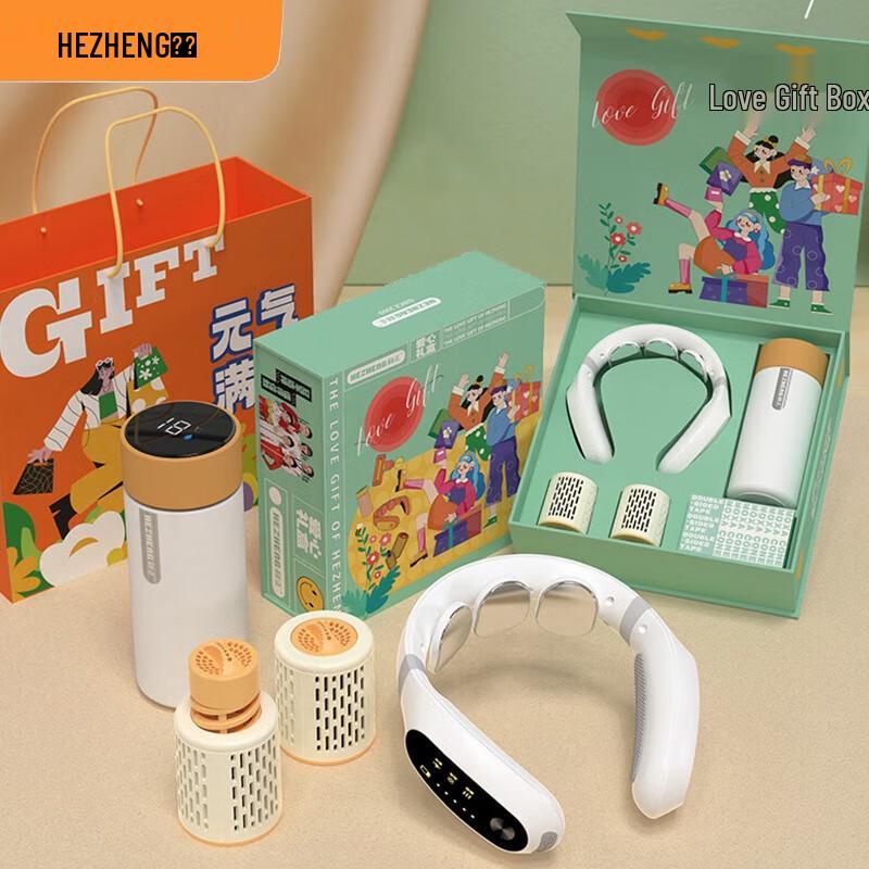 Hezheng EMS Pulse Massager with Heat Therapy & Moxibustion