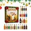 Christmas Countdown Calendar 2D Acrylic Decoration 24 Days Eggnog Ornament for Holiday Winter Home Decorations 2025 Xmas Navidad