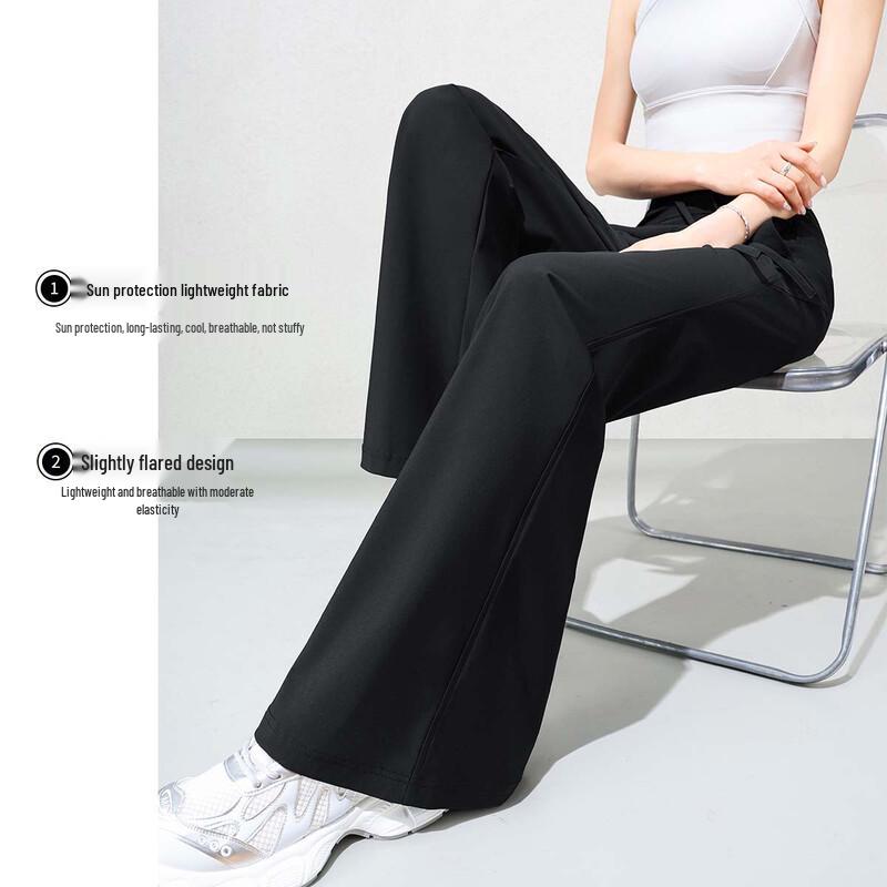 Women's UPF50+ High-Waisted Flare Casual Pants