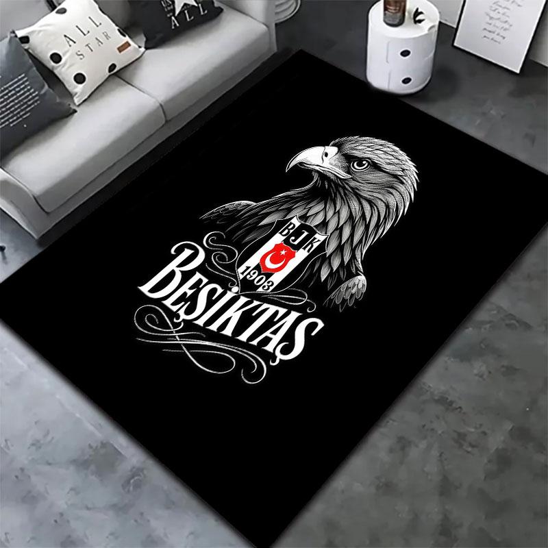 Besiktas Gymnastics Club Carpet Rug for Living Room Bedroom Home Sofa Decoration,Kids Play Non-slip Floor Mat