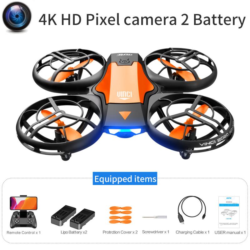 New V8 Mini Drone 4K Camera Profession HD Wide Angle Cam WiFi Fpv Quadcopter Height Keep Dron Helicopter Toys For Boys Gift