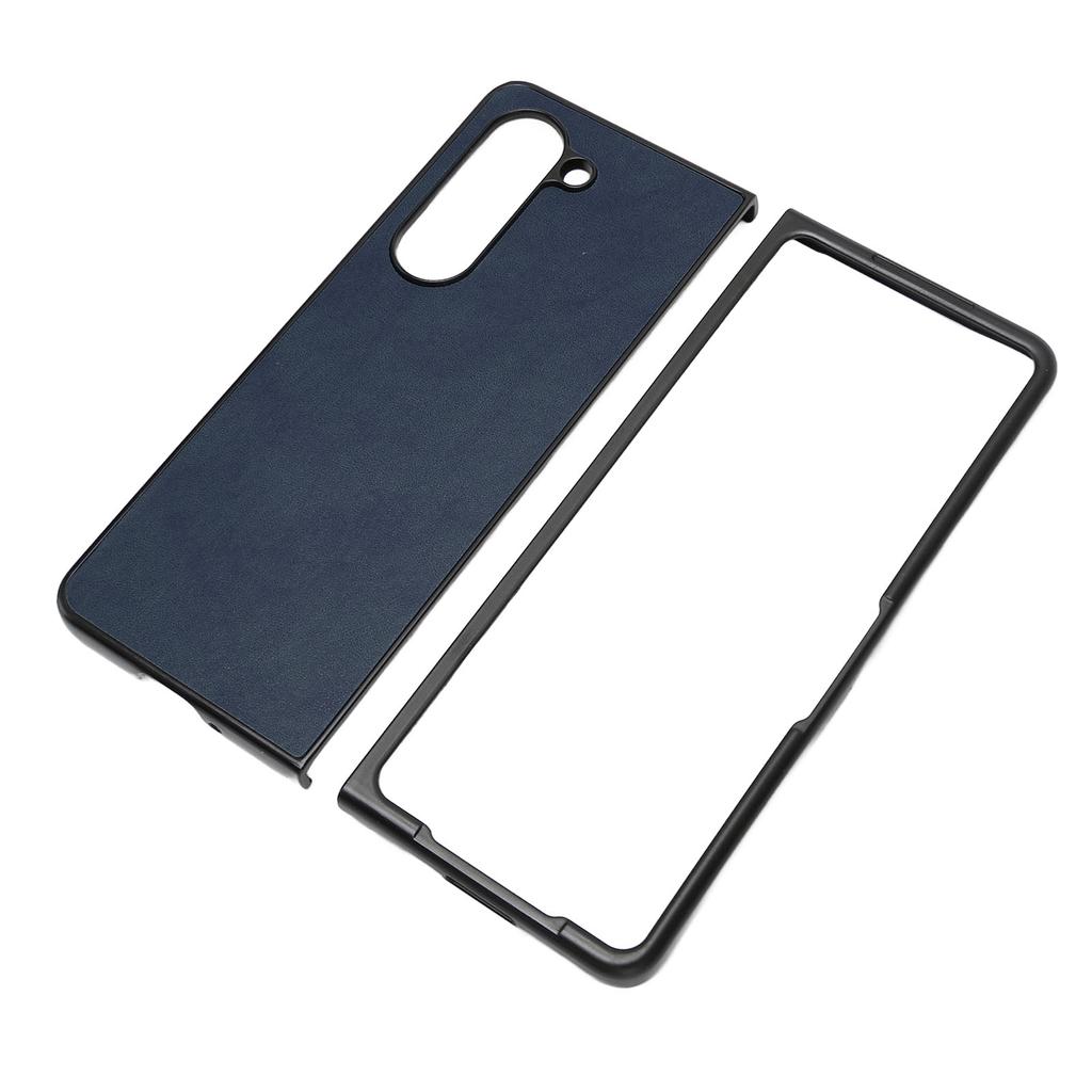 Klapphülle für Handy Kunstleder Schutzhülle für Klapphandy für Samsung Galaxy Z Fold 5 Zweifarbige Rindsleder