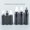 60ml/120ml Black Round Shoulder PET Bottle with Fine Mist Sprayer for Toner/Setting Spray