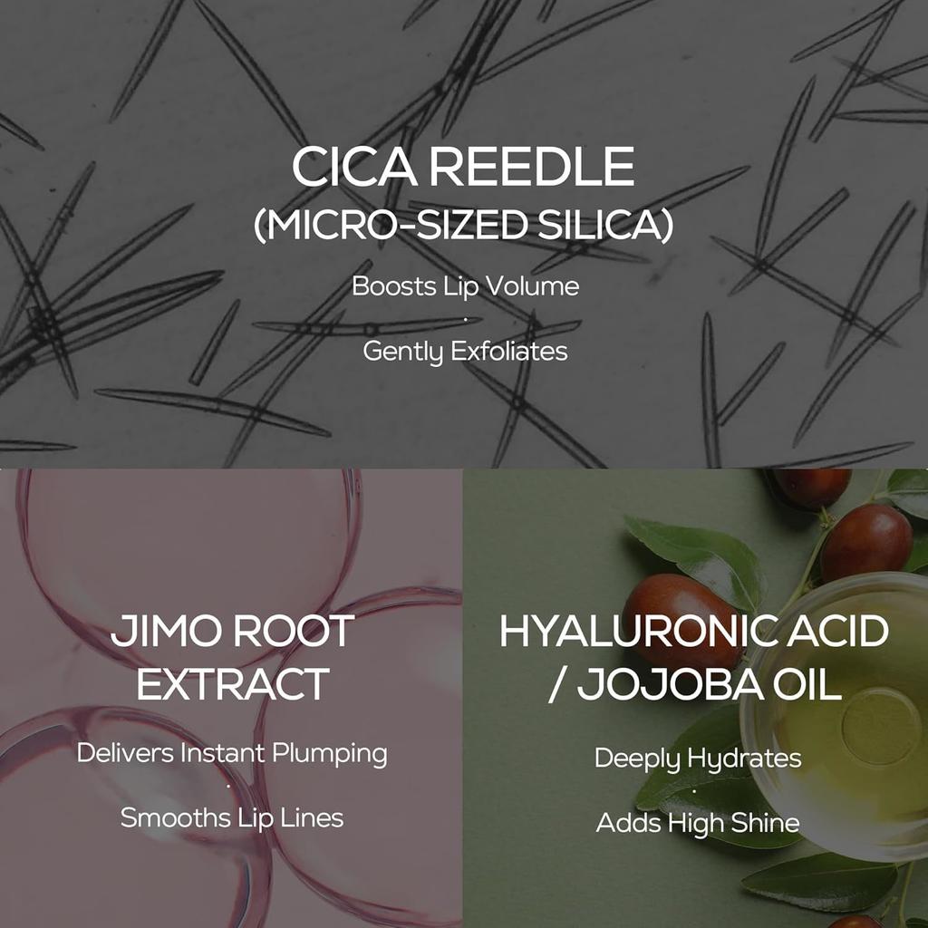 VT Kosmetik Reedle Shot Lip Plumper 4,3g 5 Typen/ MIKRONEEDLING-INSPIRIERTER LIPGLOSS-EFFEKT, Feuchtigkeitsspendend, Koreanische Kosmetik, K-Beauty