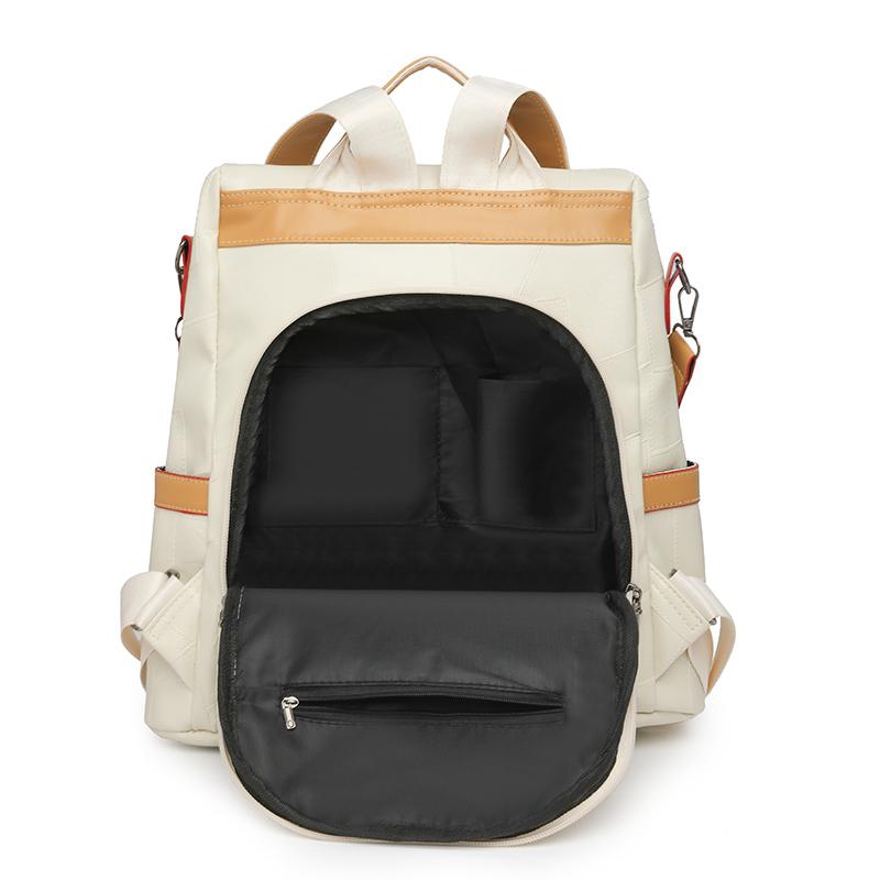 Damryggsäck i retrostil Ryggsäck med stor kapacitet Multifunktionell axelväska