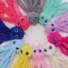New Creative Octopus Fur Ball Keychain Cute Octopus Marine Life Plush Doll Bag Pendant Accessories