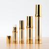 10Ml15Ml20Ml Gold/Silver Empty Refillable Airless Vacuum Pump Cream Lotion And Spray Portable Bottle Sample Packing Dispenser