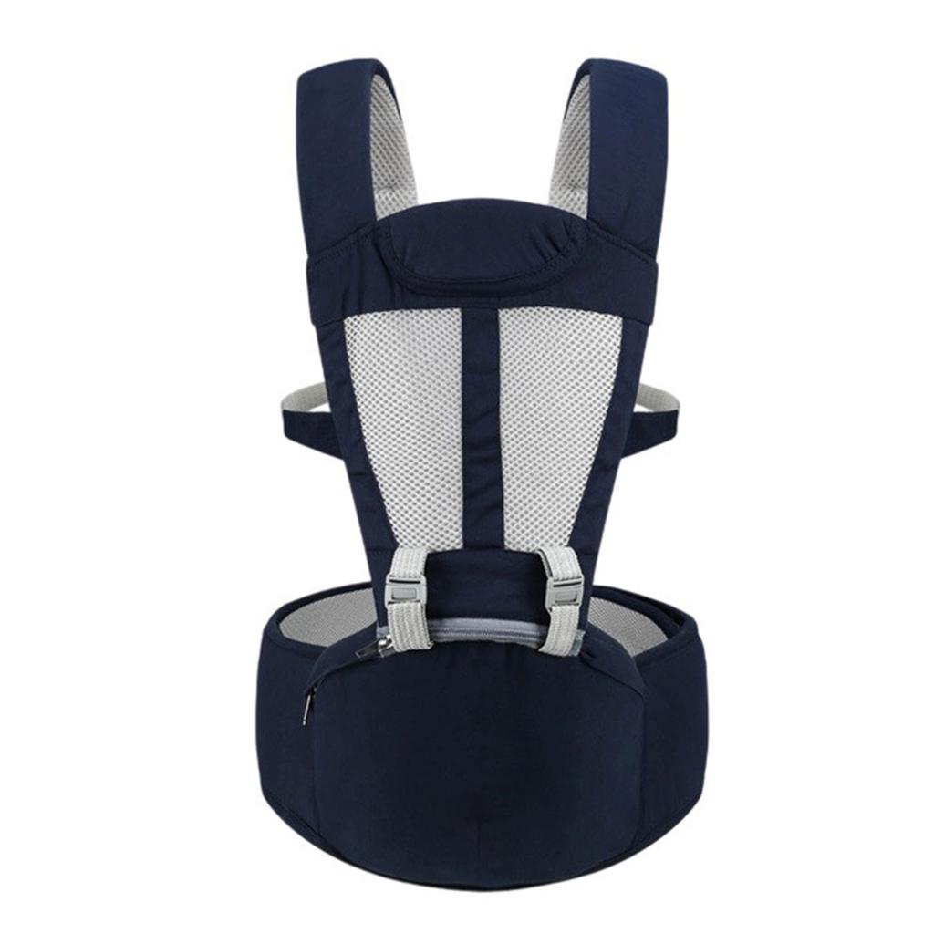 Convertible Infant Carrying Device Hip Seat Function Cotton Fabric Reinforced Safety Buckles Weight Capacity Up To 20kg
