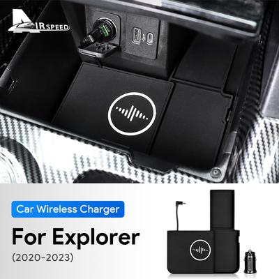 15W Fast Charging Car Wireless Board For Ford Explorer 2024 Mobile Phone Charger Holder Accessories