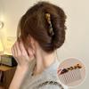 1pc Korean-style Acetate Textured Butterfly Bow Hair Comb Clip for Bangs, Forehead Styling, and Half-up Hair Decoration