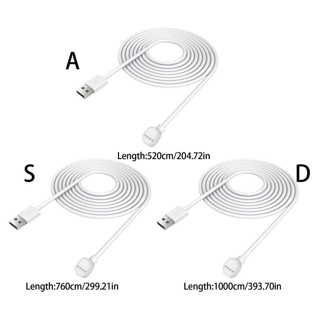 Practical Weatherproof Power Charging Cable for NEST Cams Camera Models Indoor and Outdoor Use 5.2m/7.6m/10m Length