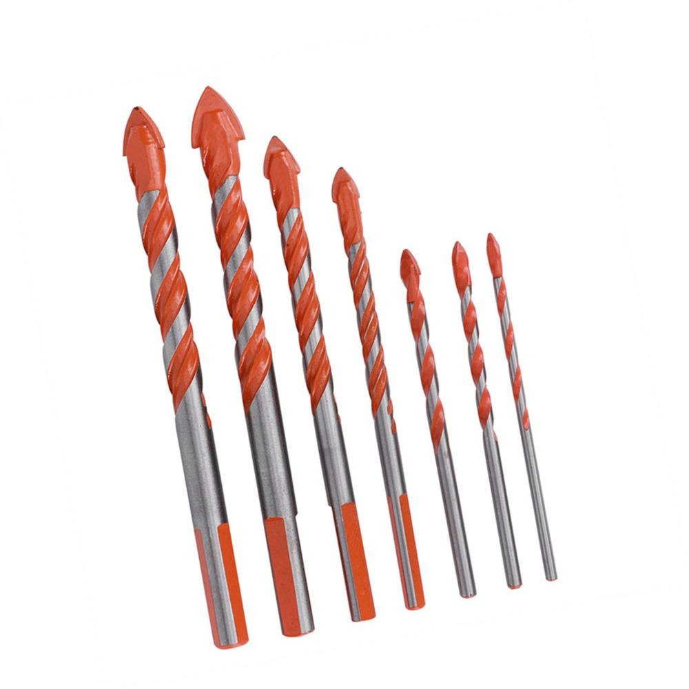 7 Pcs 3, 4, 5, 6, 8, 10, 12mm Multi-Material Drill Bits