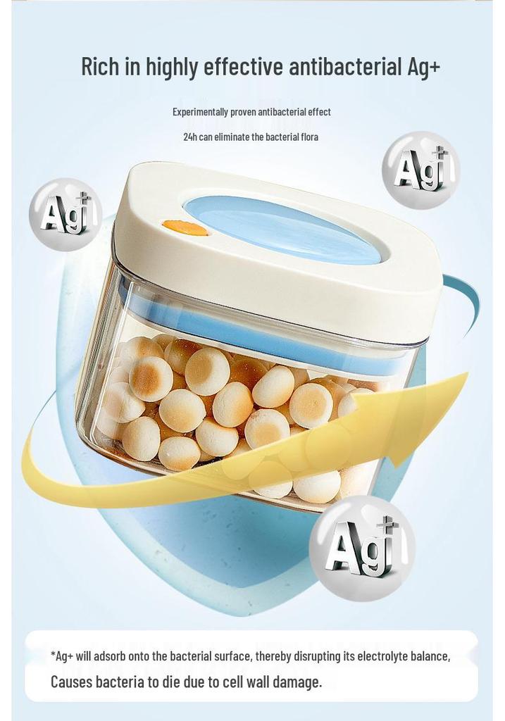 Vacuum-Sealed Food-Grade Kitchen Storage Jar for Coffee Beans & Grains