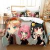 Anime SPY×FAMILY Bedding Set Anya Forger Duvet Cover Set Microfiber Single Queen King Twin Full Size Duvet Cover For Gifts