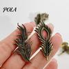 Women Lapel Pin Men Suit Pin, Feather Apricot Leaf Design Brooch Scarf Fixing Zinc Alloy for Shirt Collar Coat Cardigan