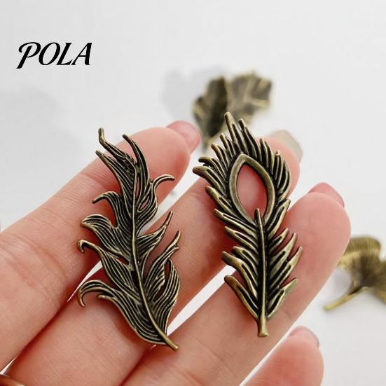 Women Lapel Pin Men Suit Pin, Feather Apricot Leaf Design Brooch Scarf Fixing Zinc Alloy for Shirt Collar Coat Cardigan