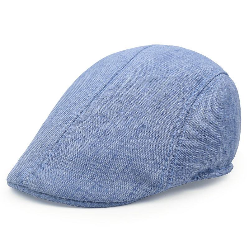Solid color beret new men's spring and summer European and American retro forward cap cloth hat