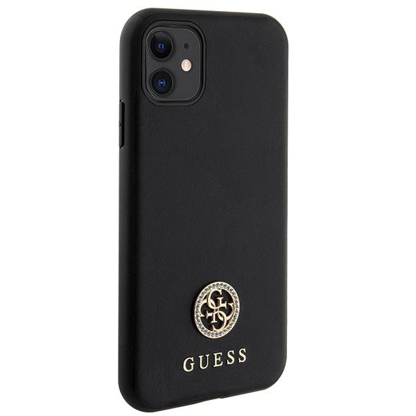 Guess Guhcn61Ps4Dgpk Iphone 11 / Xr 6.1 Czarny/Black Hardcase Strass Metal Logo