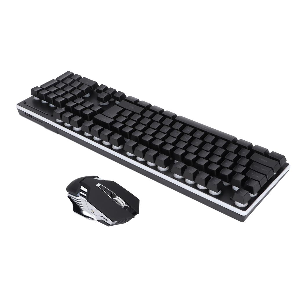 Tastatur Maus 104 Tasten Drahtloses Laden 2.4G RGB Lumineszenz Computerzubehör für Büro Spiele