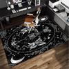 Gothic Moth And Skulls Office Rug Chair Mat, Entryway Carpet, Suitable for Front Door, Bedroom, Living Room, Desk, Holiday Gift