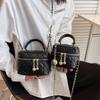Rhombus Chain Bag Women's New High-end Fashion Mini Shoulder Messenger Bag Popular Small Square Bag